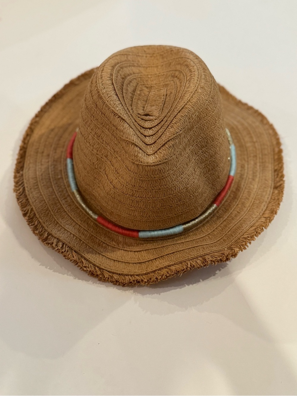 Kooringal Paper Braid Sun Hat with Colorful Rope Tassel Accent